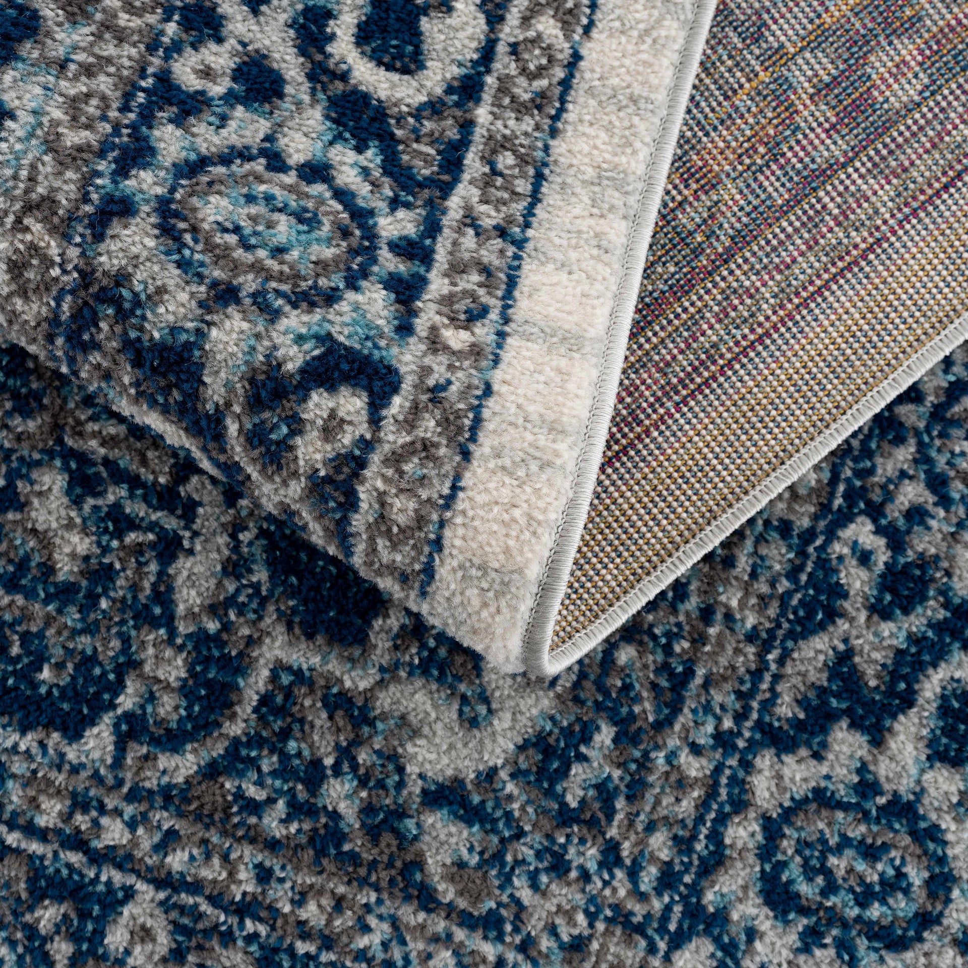 Istanbul Medallion Blue Area Carpet - Clearance - Mercantile Mountain