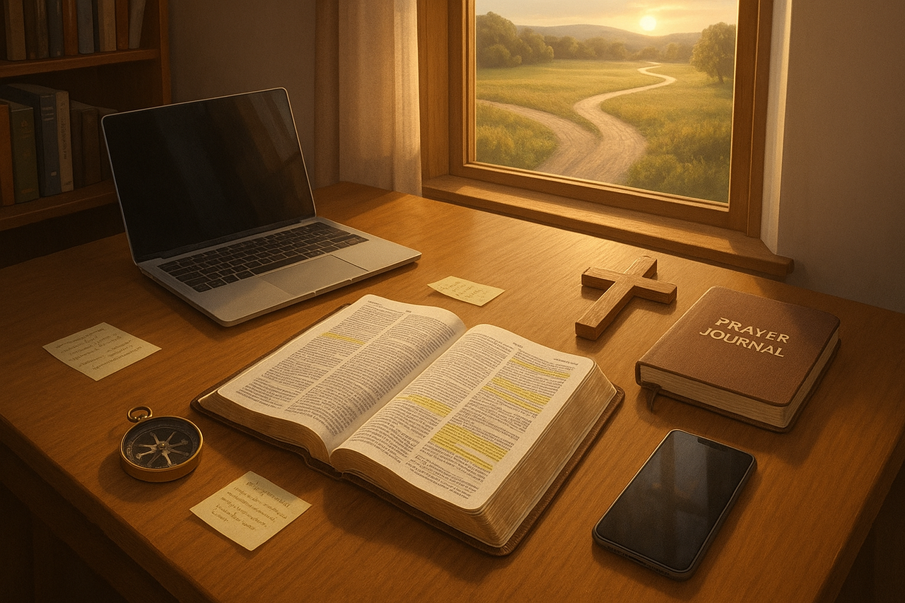 Square format Christian spiritual coaching service for social media