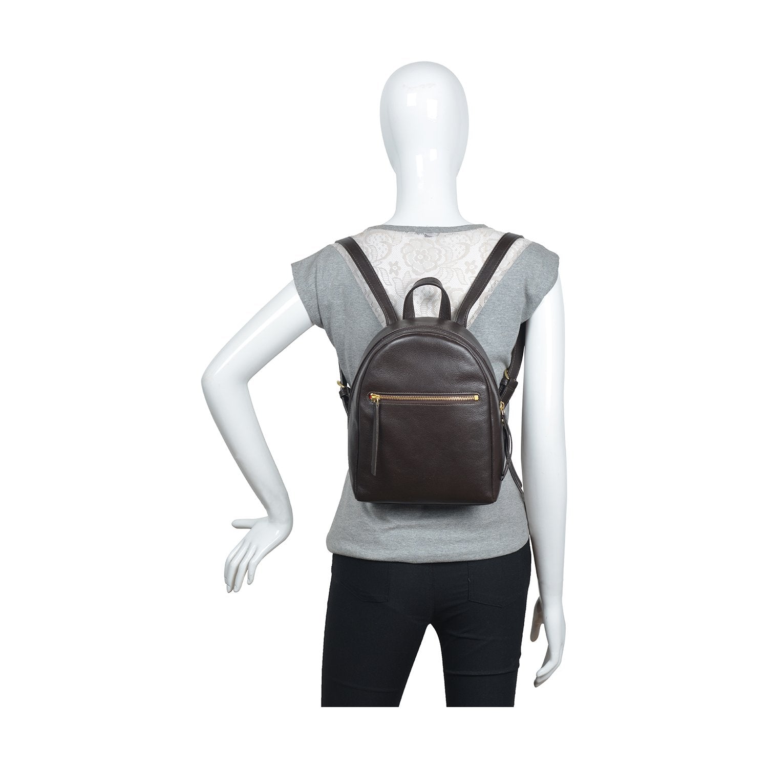 fossil megan mini backpack black Kiwi Small Leather Backpack