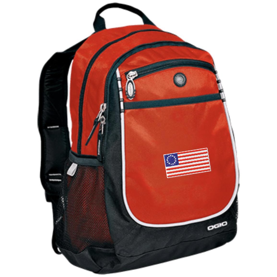 Rugged Bookbag Backpack Embroidered 1776 American Flag - Mercantile Mountain