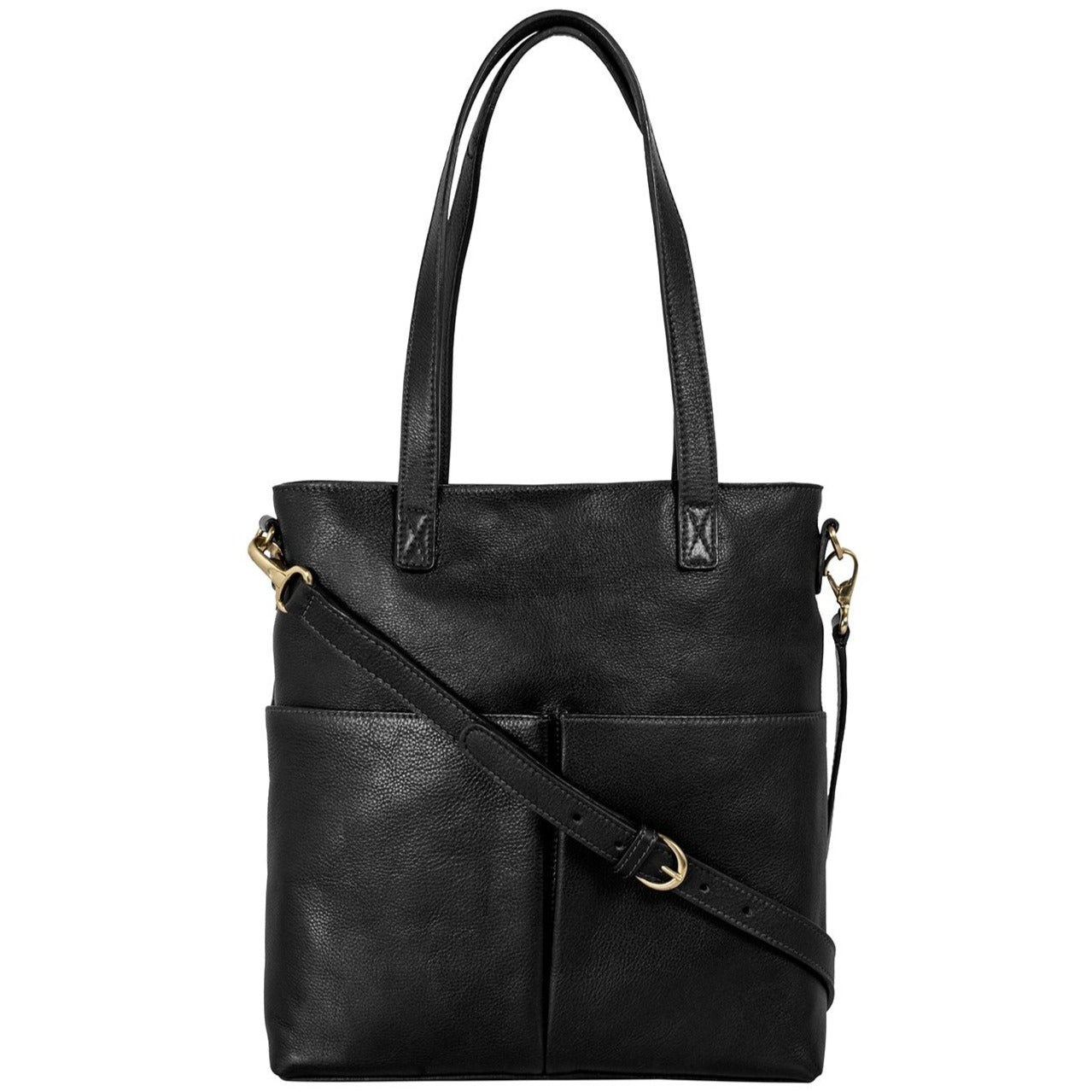 Pepper Medium Leather Tote With Sling Strap - Mercantile Mountain