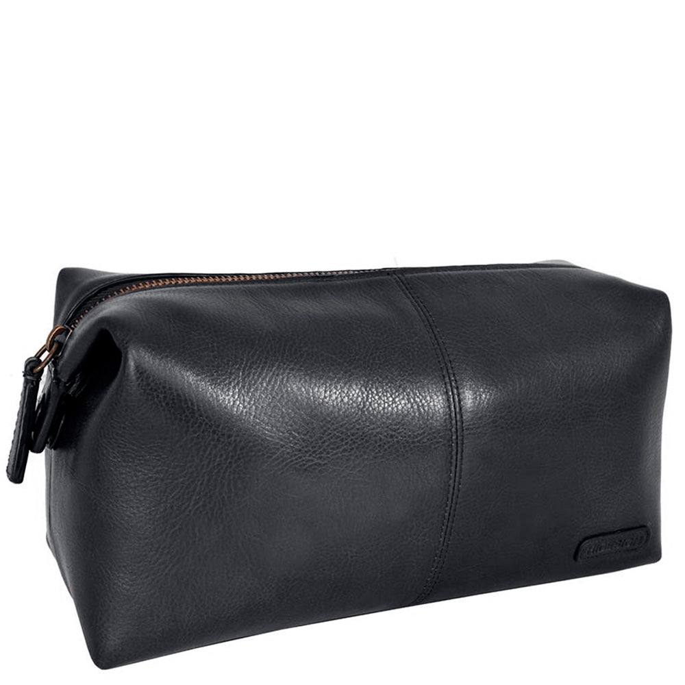 Hidesign Charles Leather Shave Toilet Travel Kit With Waterproof Interior - Mercantile Mountain