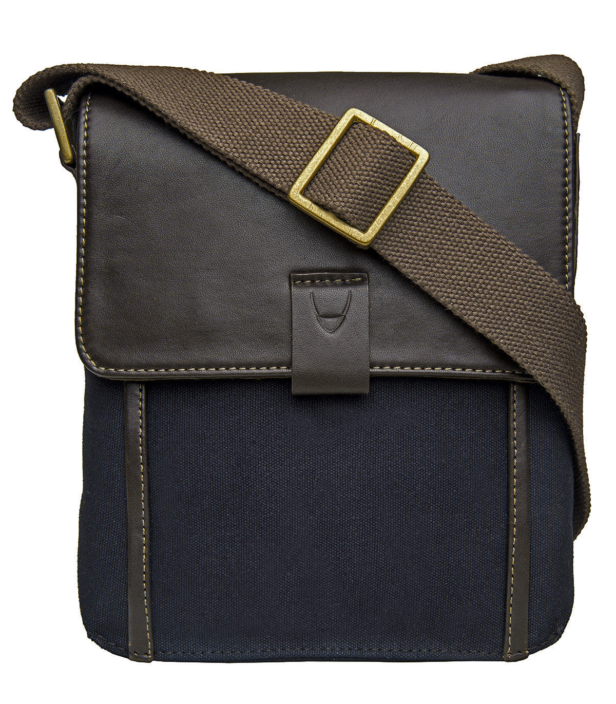 Aiden Genuine Leather & Canvas Mini Crossbody Messenger/Travel Bag / 10.5" iPad - Mercantile Mountain