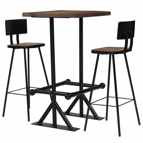 Bar Set Table and Chairs Solid Reclaimed Wood - Mercantile Mountain