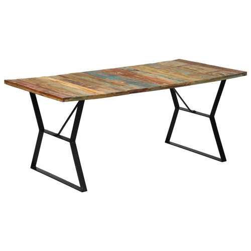 Industrial Rustic Dining Table Solid Mango Wood - Mercantile Mountain