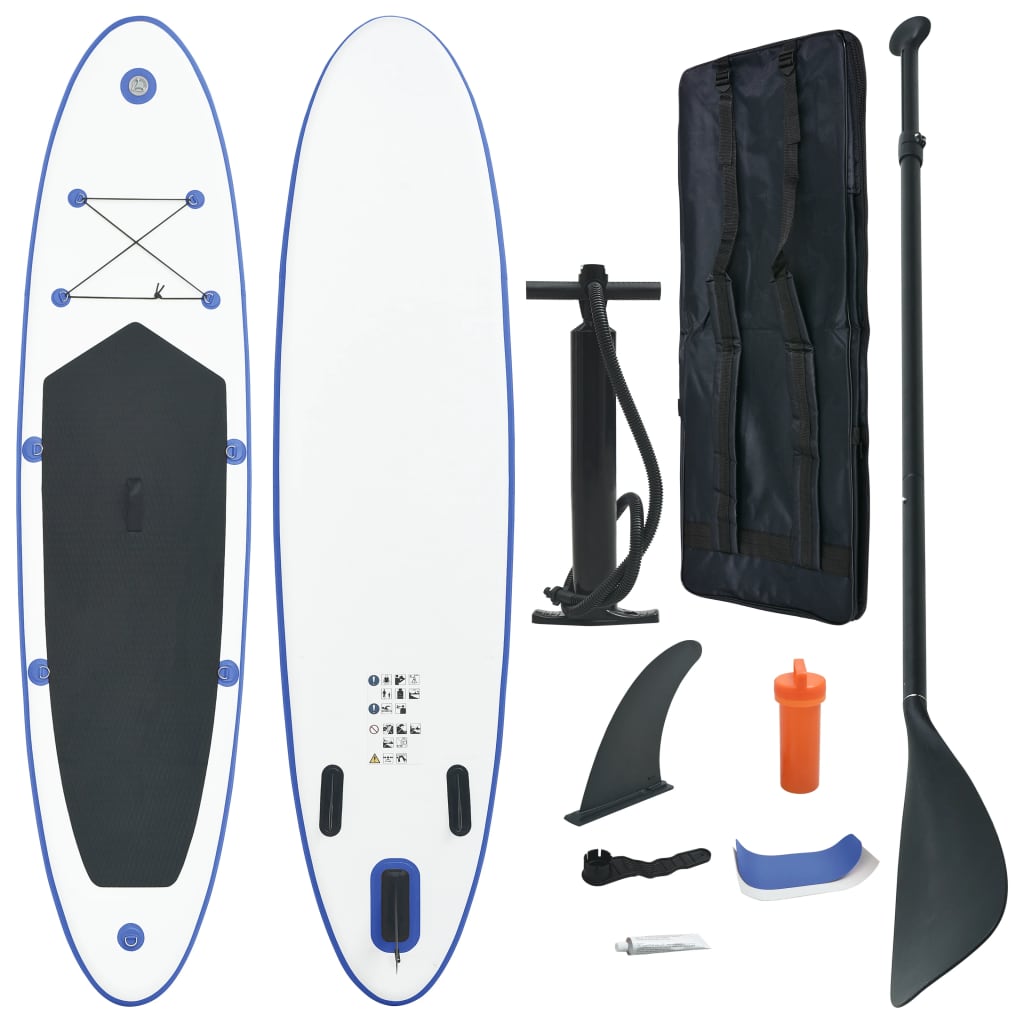 Inflatable Stand Up Paddleboard Set Red and White - Mercantile Mountain