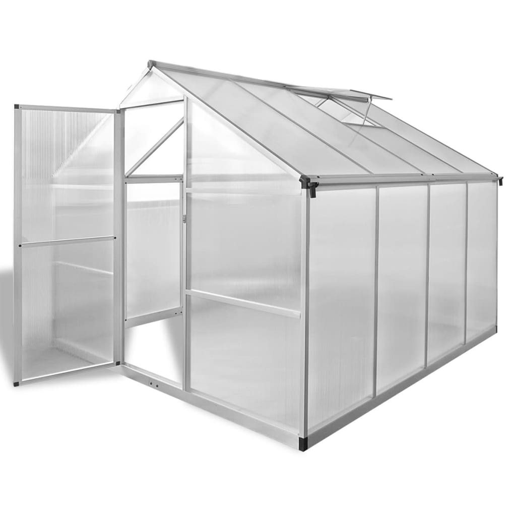 Reinforced Aluminium Greenhouse with Base Frame 49.5ft - Mercantile Mountain