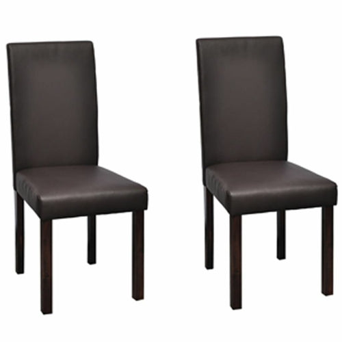 Dining Chairs Sets Black Faux Leather - Mercantile Mountain