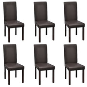 Dining Chairs Sets Black Faux Leather - Mercantile Mountain