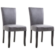 Dining Chairs Set Faux Suede Leather - Mercantile Mountain