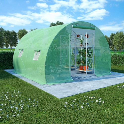 Greenhouse With Mesh Fabric - Mercantile Mountain