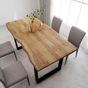 Dining Table Solid Acacia Wood - Mercantile Mountain
