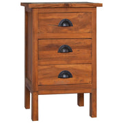 Bedside Cabinet 15.7"x13.8"x23.6" Solid Teak Wood - Mercantile Mountain