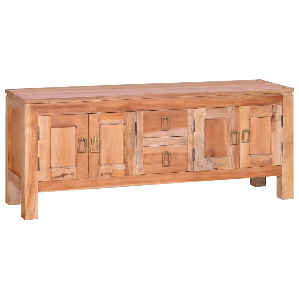 TV Cabinet 43.3"x11.8"x17.7" Solid Mahogany Wood - Mercantile Mountain
