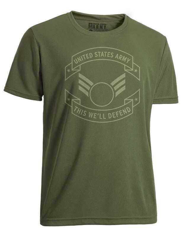 U.S. Army Defend Crest Performance T-Shirt 🇺🇸 - Mercantile Mountain