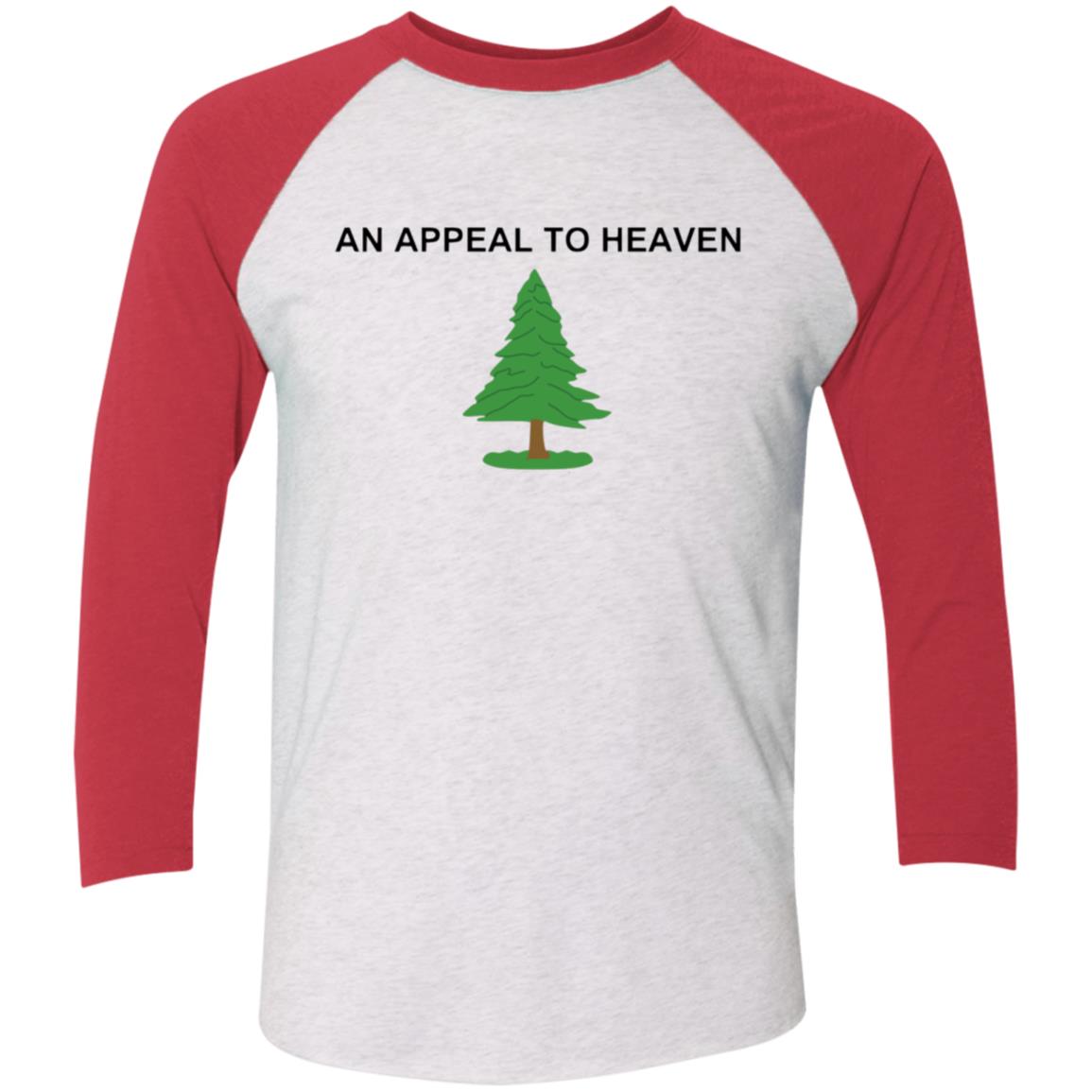 An Appeal To Heaven Tri-Blend 3/4 Sleeve Raglan T-Shirt - Mercantile Mountain