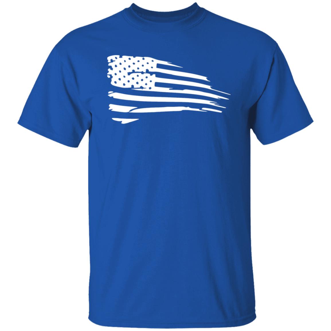 Distressed Flag 5.3 oz. T-Shirt Unisex - Mercantile Mountain