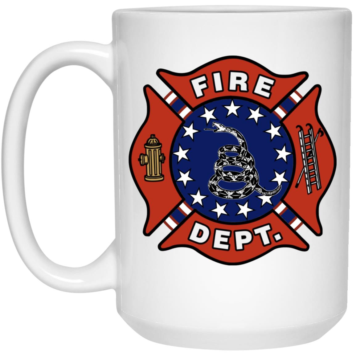 Fireman Bold Freedom 15 oz. White Mug - Mercantile Mountain