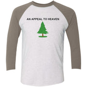 An Appeal To Heaven Tri-Blend 3/4 Sleeve Raglan T-Shirt - Mercantile Mountain