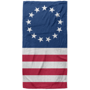 1777 American Flag Beach Towel - 37x74 - Mercantile Mountain