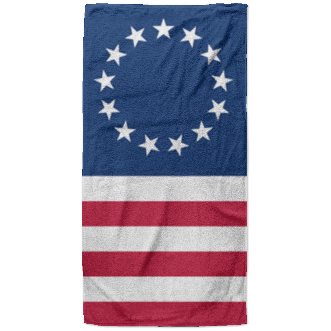 1777 American Flag Beach Towel - 37x74 - Mercantile Mountain