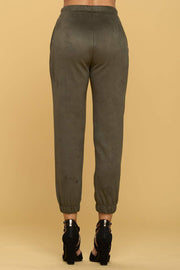 Suede Jogger Pants with Pockets - Mercantile Mountain