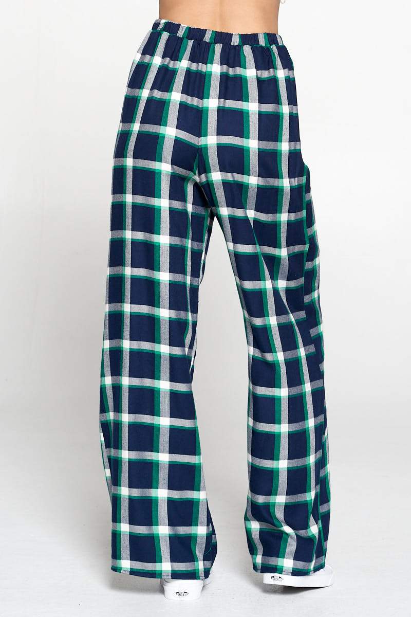 Plaid Print Pajama Pants - Mercantile Mountain