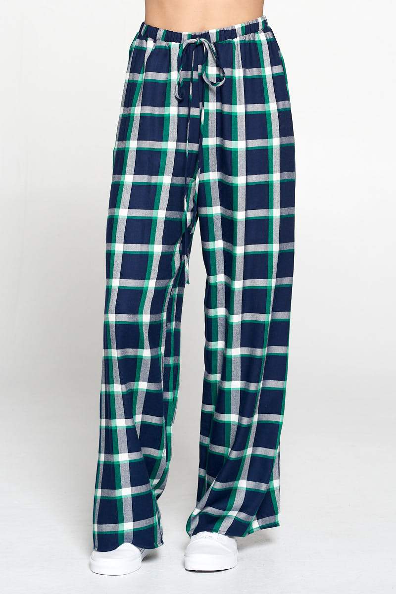 Plaid Print Pajama Pants - Mercantile Mountain