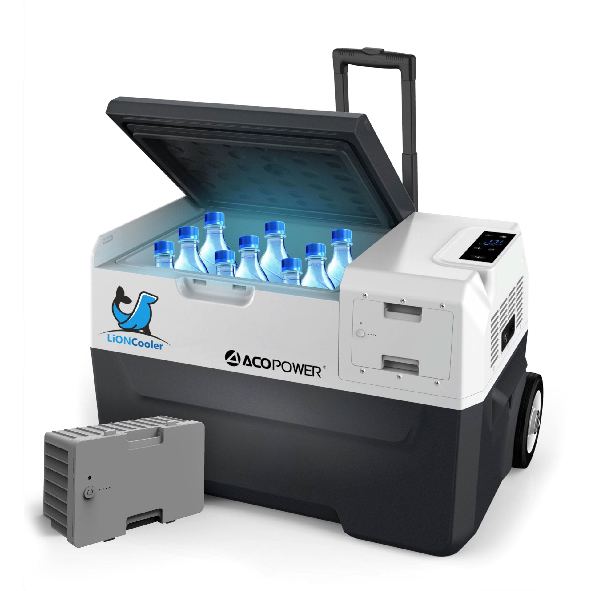 LionCooler X30A Combo Solar Fridge Freezer 32 Quarts & 2 Batteries 173Wh - Mercantile Mountain