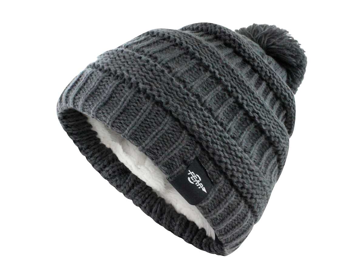 Fear0 NJ Warmest Plush Insulated Knit Pom Women Winter Beanie Hat - Mercantile Mountain