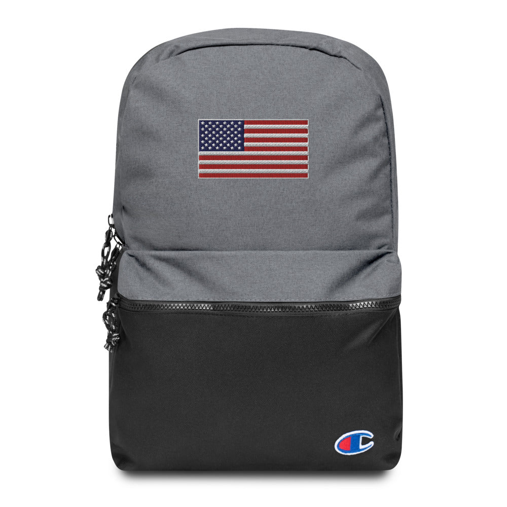Champion Backpack Embroidered American Flag limited Edition - Mercantile Mountain