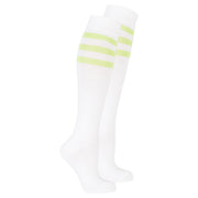 Women's Solid Green Stripe Knee High Socks - Mercantile Mountain