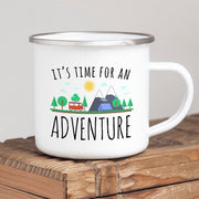 Adventure Mug Enamel Mug Wanderlust Camping Mug - Mercantile Mountain