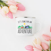 Adventure Mug Enamel Mug Wanderlust Camping Mug - Mercantile Mountain