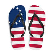1777 American Flag Flip-Flops - Mercantile Mountain