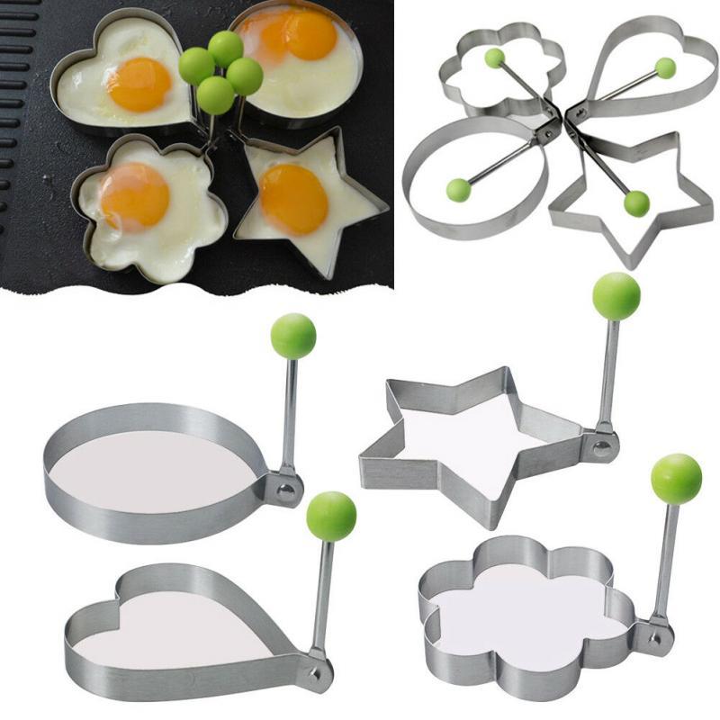 Stainless Steel 5 pc Egg and Pancake Mold Set - Mercantile Mountain