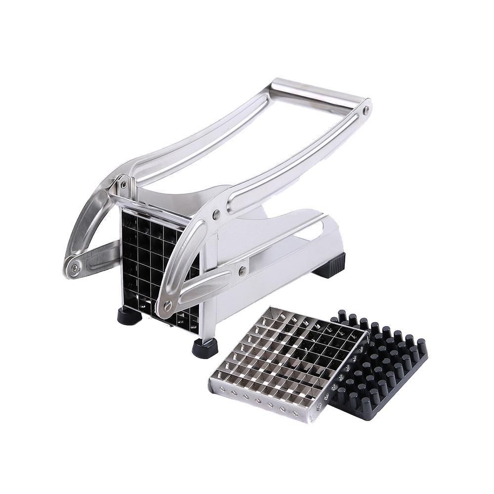 Stainless Steel French Fries and Potato Cutter with 2 Different Blades - Mercantile Mountain
